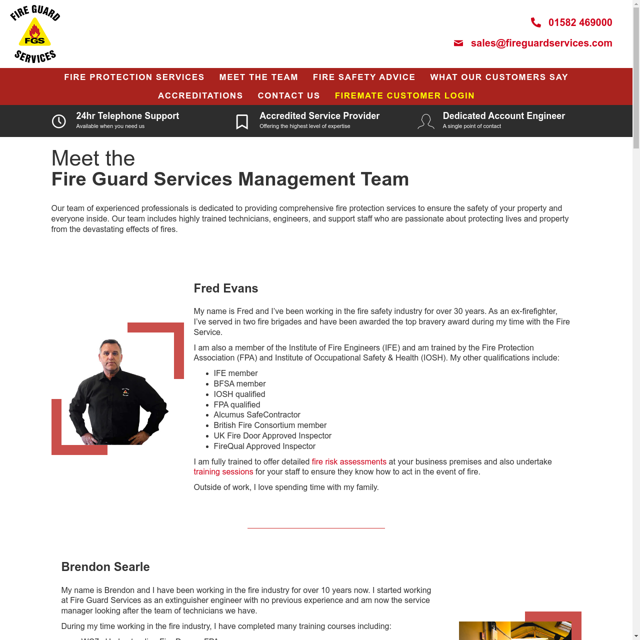 Fire Guard Services - Harpenden - Team